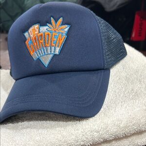 NOTORIOUS DOLLS Trucker Hat with Orange & Light Blue Patch